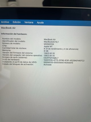 MacBook Air Apple Gris/Plateado