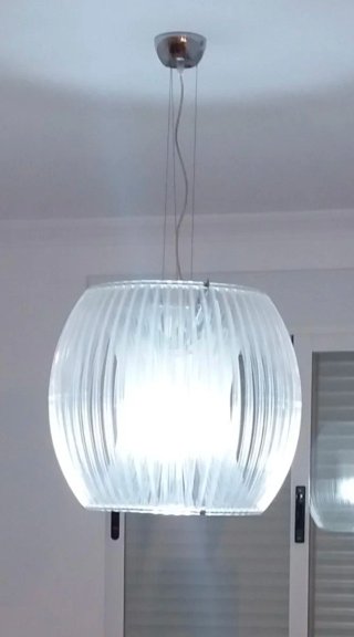Lámpara de techo moderna cristal y metal