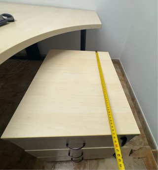 Mesa de oficina curva