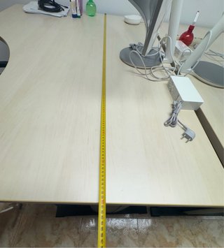 Mesa de oficina curva