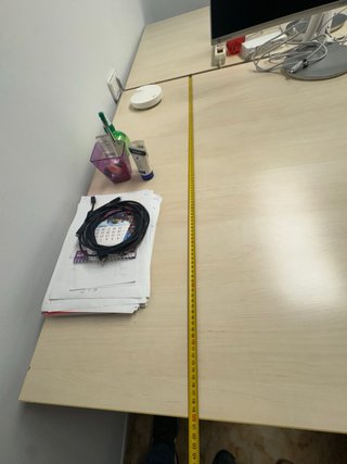 Mesa de oficina curva