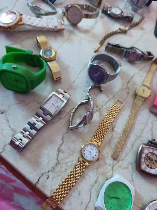 Lote de relojes: chapado oro y antiguos####