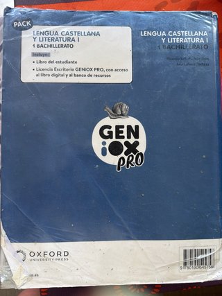 Lengua castellana y literatura I. Libro del est...