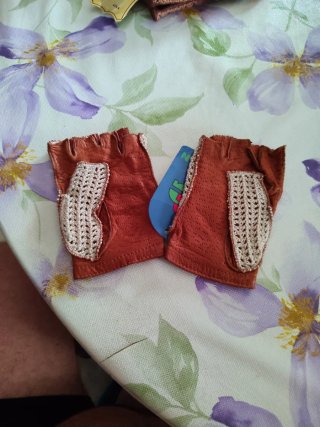 Guantes de piel crochet para una buena condición