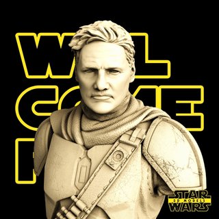 Busto Resina Mandalorian Star Wars 10cm
