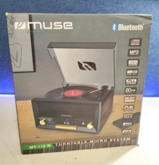 Tocadiscos Muse MT-112W Micro Sistema