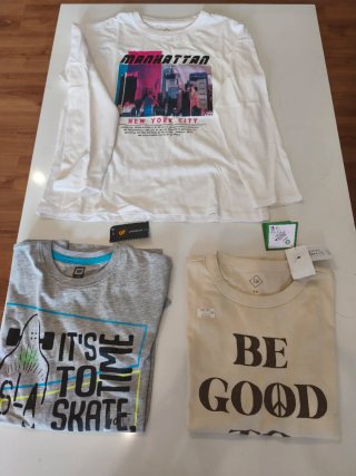 Lote  3 Camisetas Algodón Talla 10 Nuevas