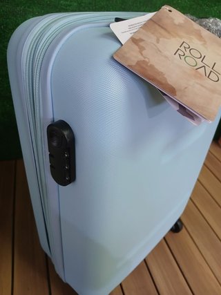 Maleta Trolley Roll Road Flex 55 cm ABS azul claro