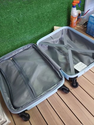 Maleta Trolley Roll Road Flex 55 cm ABS azul claro