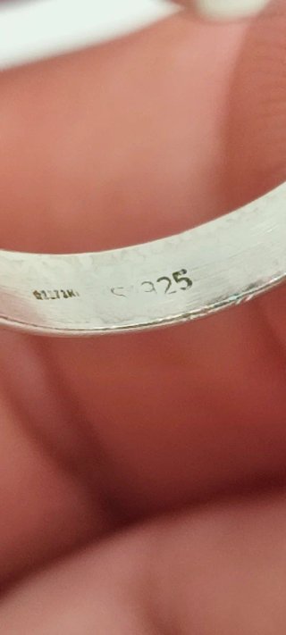 Anillo de Plata y Turmalina Negra.
