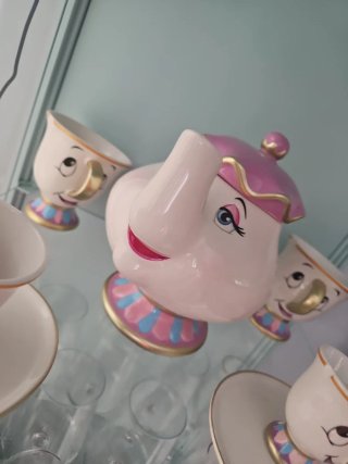 Lote Disney La Bella y La Bestia Mrs Potts