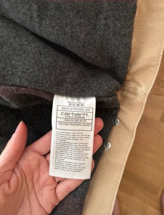 Chaqueta Carhartt Dayton Trucker Beige/Marrón