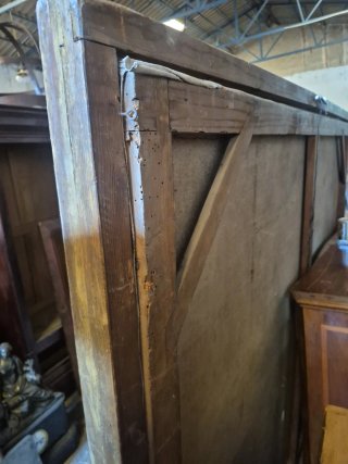 Óleo antiguo La Caridad de Roma
