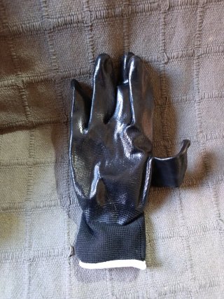 12 Guantes de trabajo verdes y multicolor