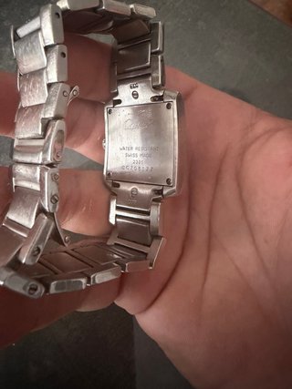 Reloj Cartier Plata y Blanco