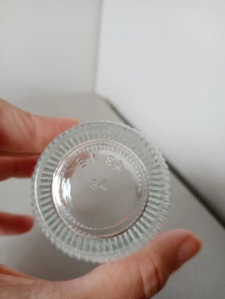 7 Vasos cristal tallado años 60. Marca Elsa