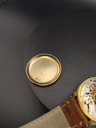 Heuer "Big Eyes" Chronograph Oro 14k - Valjoux 23