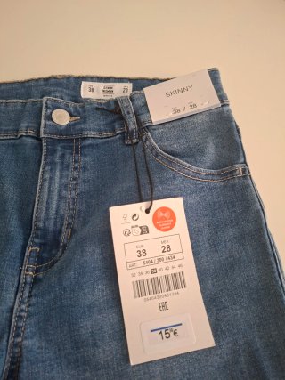Vaqueros Skinny Lefties Mujer Talla 38