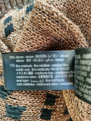 Jersey Zara Metalizado Dorado Edición limitada