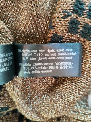 Jersey Zara Metalizado Dorado Edición limitada