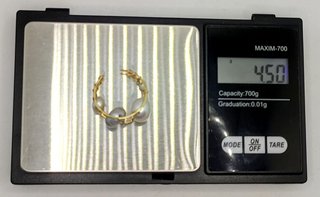 Anillo de oro de 18k con perlas TOUS, 4.5 g, T-24.