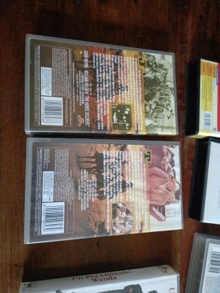 Lote 6 Películas VHS Comedia y Western