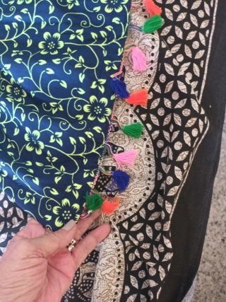 Toalla playa doble mandala multicolor