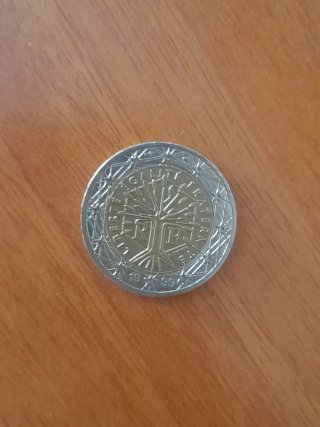 4 Monedas 2 Euros Francia 1999-2002