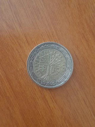 4 Monedas 2 Euros Francia 1999-2002