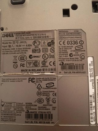 Portátil Dell Latitude D520 con cargador