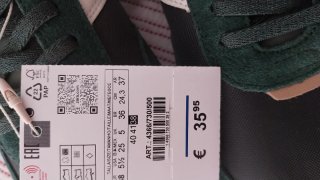 Deportivas Barefoot Talla 38