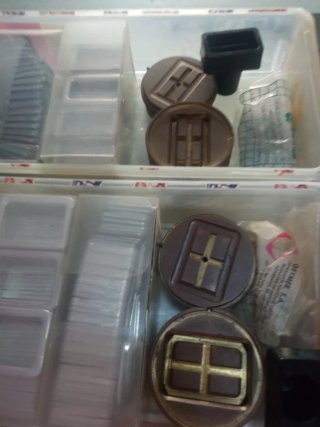 7 Troqueles para forrar hebillas de bronce