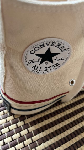 Converse Beige/Rojo Talla 37
