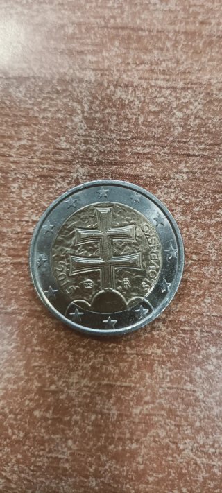 2€ Eslovaquia 2015 Cruz Doble