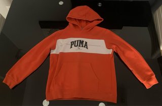 Sudadera Puma Naranja y Blanca