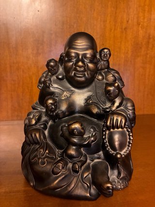 Figura vintage Buda Sonriente con Niños
