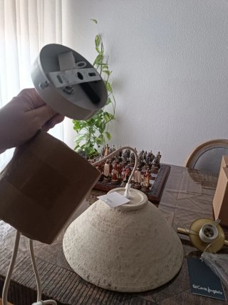 2 Lámparas colgantes terracota nueva,45€ por lampa