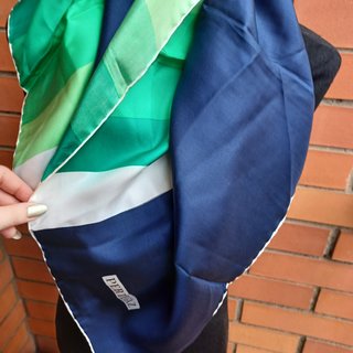 Pañuelo Pertegaz Azul, Marfil y Verde