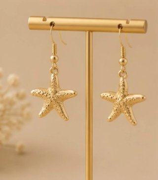 Conjunto Collar y Pendientes Estrellas Marinas