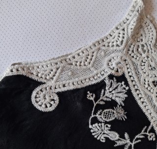 Top pizzo macramé T.U. nuovo con cartellino