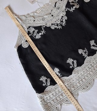 Top pizzo macramé T.U. nuovo con cartellino