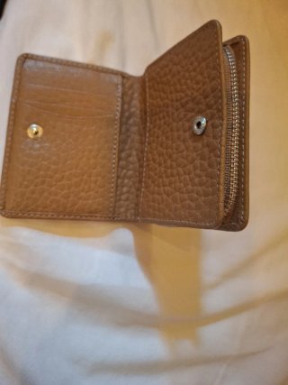 Cartera Adolfo Dominguez Marrón y Dorada