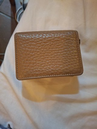 Cartera Adolfo Dominguez Marrón y Dorada