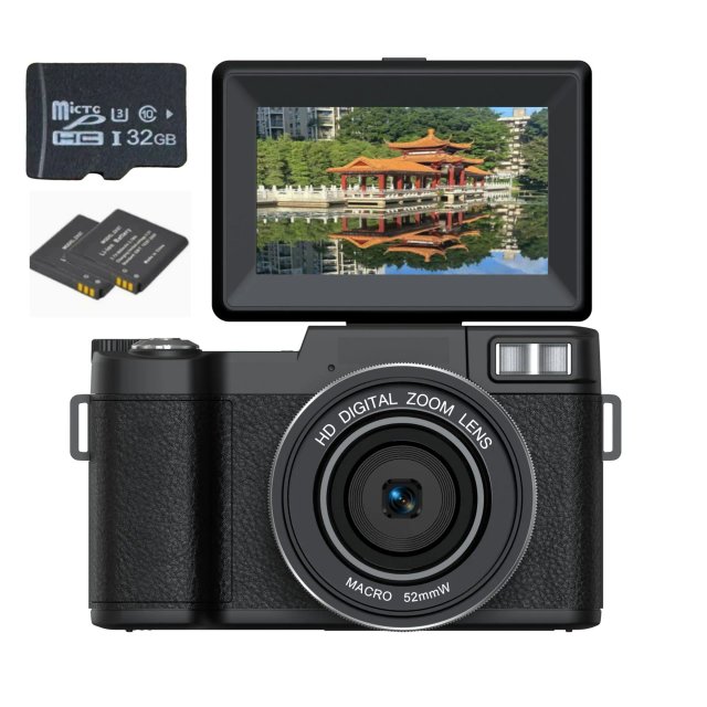 Fotocamera video 5K ultra HD 64MP SLR digitale 18X