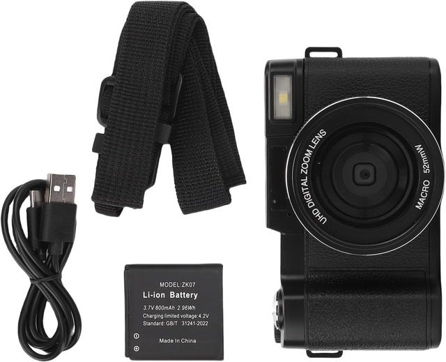 Fotocamera video 5K ultra HD 64MP SLR digitale 18X