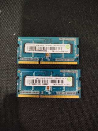 2x Memoria RAM 2GB DDR3 Laptop