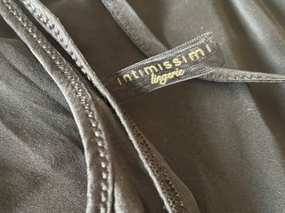 Camisón lencería encaje y saten negro