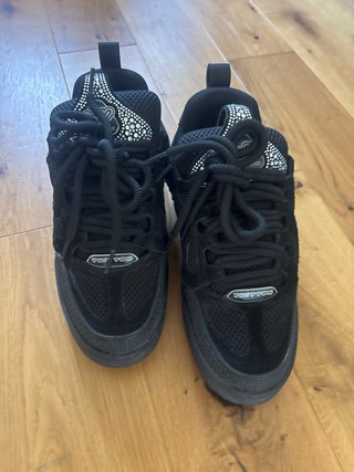Louis Vuitton Scarpe da Ginnastica Nere Glitter Ta