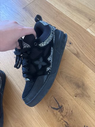 Louis Vuitton Scarpe da Ginnastica Nere Glitter Ta