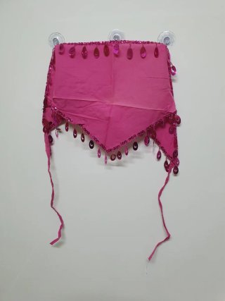 Set bikini marrone e verde + foulard rosa